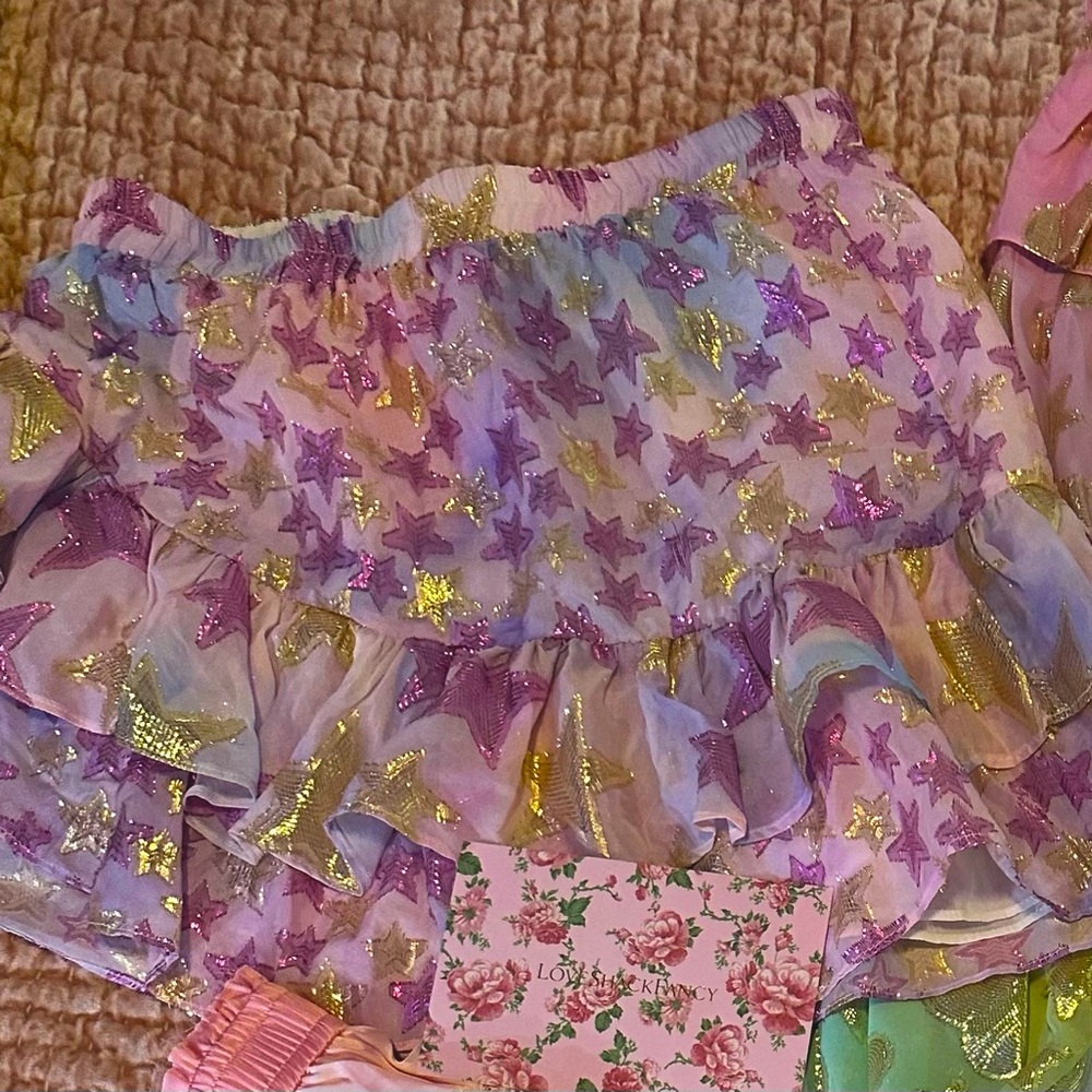 Loveshackfancy seniya mini skirt